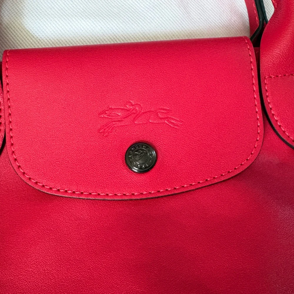Longchamp Le Pliage Leather (made in France) -New & Authentic - Picture 3 of 13